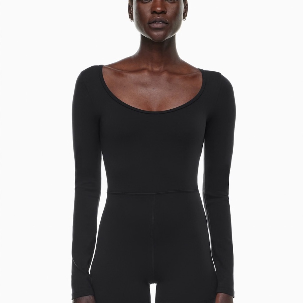 Wilfred Black Fitted Long Sleeve Bodysuit